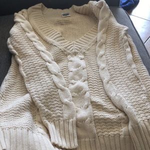 Cream maternity sweater, size small.